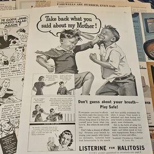 50+ Piece JJ '30s, 40s, 50s, Vintage & Antique Junk Journal Ephemera Kit